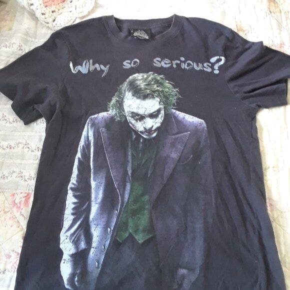Vtg 2008 Why So Serious The Dark Knight T-Shirt - Picture 2 of 7